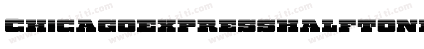 ChicagoExpressHalftoneItal-xepR字体转换