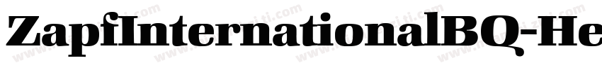 ZapfInternationalBQ-Heavy字体转换