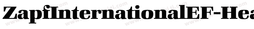 ZapfInternationalEF-HeavyIta字体转换
