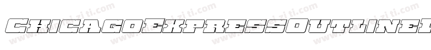 ChicagoExpressOutlineItalic-JPAn字体转换