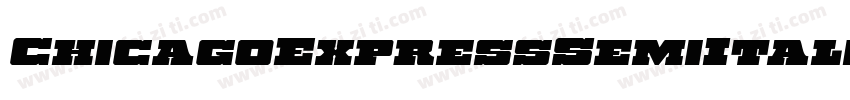 ChicagoExpressSemiItalic-03qX字体转换