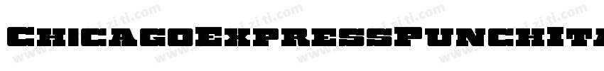 ChicagoExpressPunchItalic-jKJ7字体转换