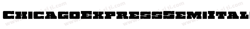 ChicagoExpressSemiItalic-03qX字体转换