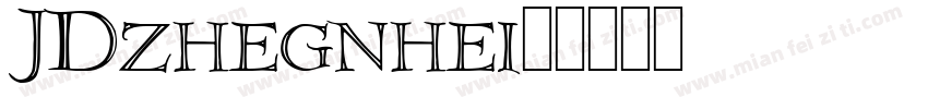 JDzhegnhei字体转换