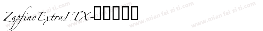 ZapfinoExtraLTX字体转换