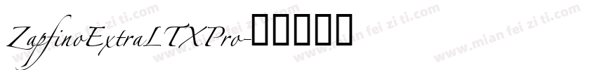 ZapfinoExtraLTXPro字体转换