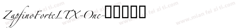 ZapfinoForteLTX-One字体转换