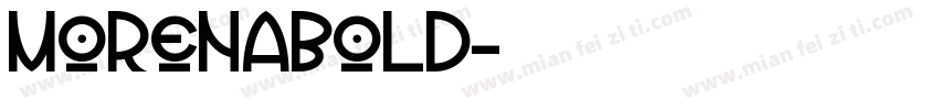 MorenaBold字体转换
