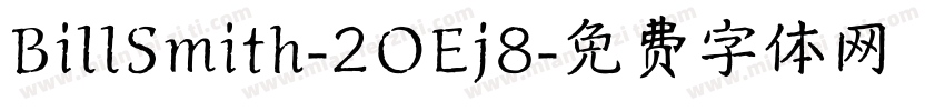 BillSmith-2OEj8字体转换