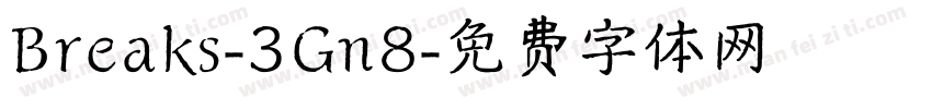 Breaks-3Gn8字体转换