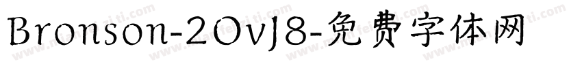 Bronson-2OvJ8字体转换