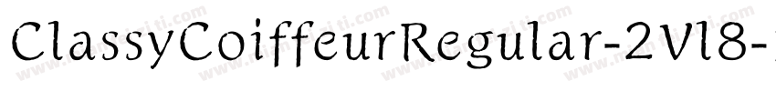 ClassyCoiffeurRegular-2Vl8字体转换