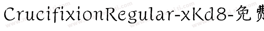 CrucifixionRegular-xKd8字体转换