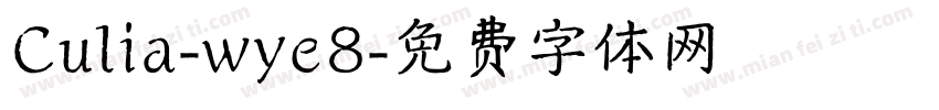 Culia-wye8字体转换