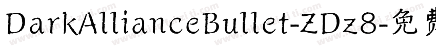 DarkAllianceBullet-ZDz8字体转换