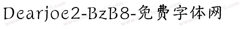 Dearjoe2-BzB8字体转换