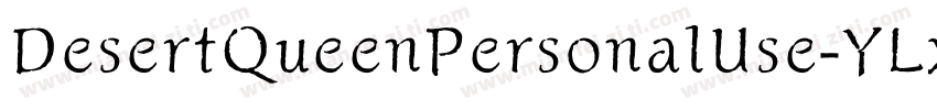 DesertQueenPersonalUse-YLx8字体转换