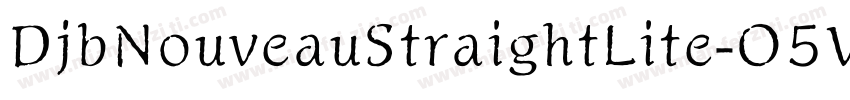DjbNouveauStraightLite-O5V8字体转换