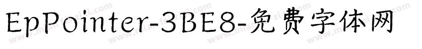 EpPointer-3BE8字体转换