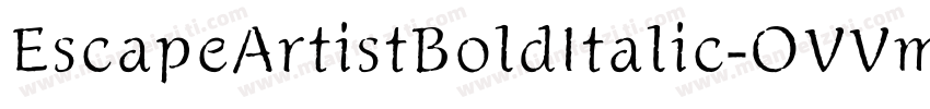 EscapeArtistBoldItalic-OVVm8字体转换