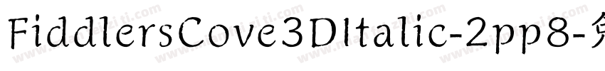 FiddlersCove3DItalic-2pp8字体转换