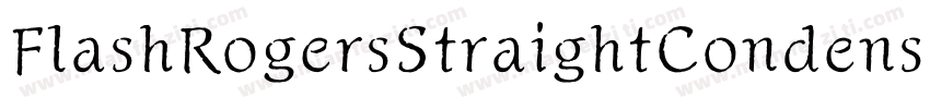 FlashRogersStraightCondensed-5AG8字体转换