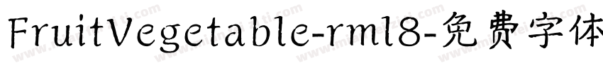 FruitVegetable-rml8字体转换