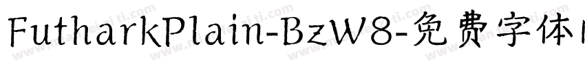 FutharkPlain-BzW8字体转换