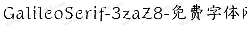 GalileoSerif-3zaZ8字体转换