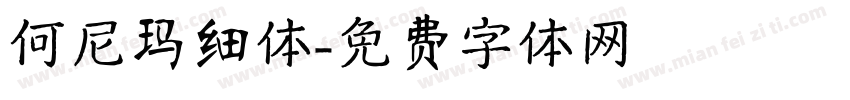 何尼玛细体字体转换