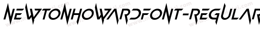 NewtonHowardFont-Regular字体转换