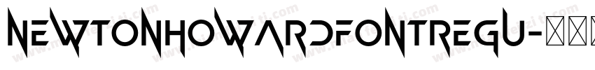 NewtonhowardfontRegu字体转换
