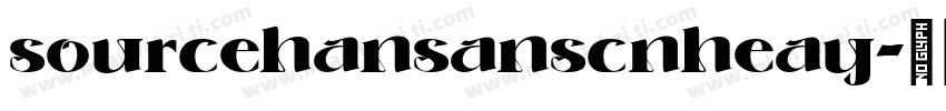 sourcehansanscnheay字体转换