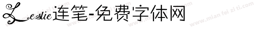 Leslie连笔字体转换