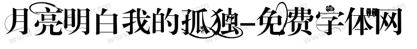 月亮明白我的孤独字体转换