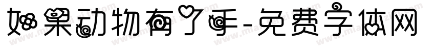 如果动物有了手字体转换