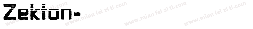 Zekton字体转换