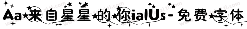 Aa来自星星的你ialUs字体转换