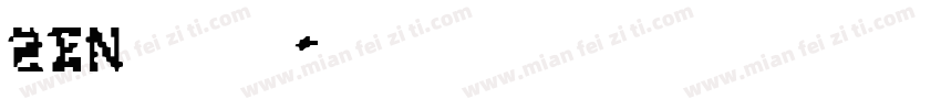 zen老式明朝字体转换