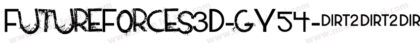 FutureForces3D-gY54字体转换