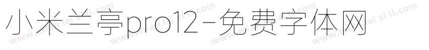 小米兰亭pro12字体转换