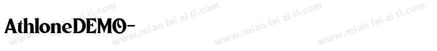 AthloneDEMO字体转换