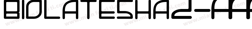 biolatesha2字体转换