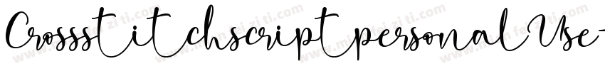 CrossstitchscriptpersonalUse-6BzM字体转换