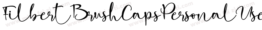 FilbertBrushCapsPersonalUseOnly-qmw6字体转换