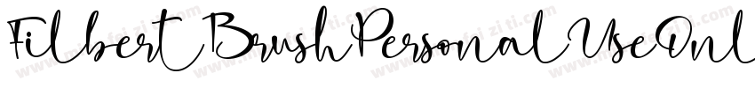 FilbertBrushPersonalUseOnly-AEX6字体转换