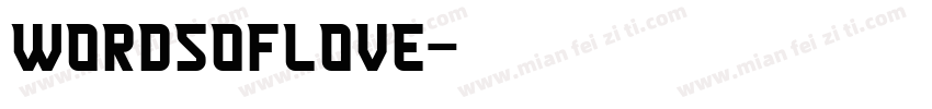 WORDSOFLOVE字体转换