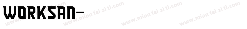 worksan字体转换