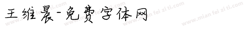 王维晨字体转换