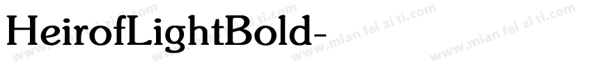 HeirofLightBold字体转换